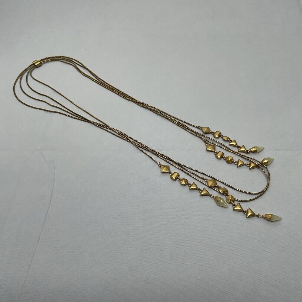 Stella & Dot Gold Long Necklace - Picture 6 of 8